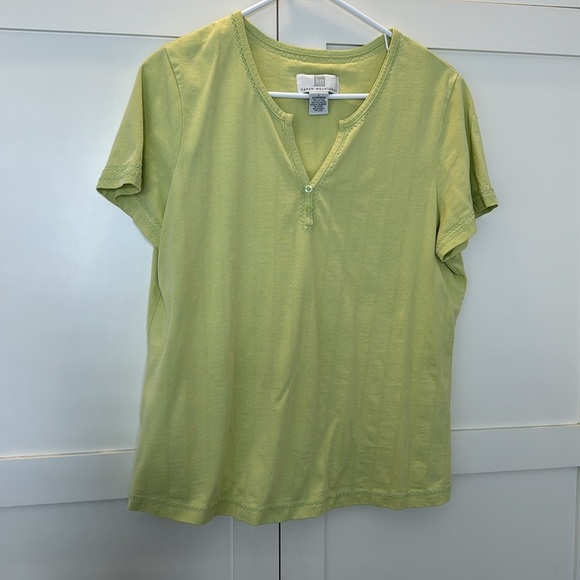 Karen Neuburger sleep top size: large green - Picture 4 of 5